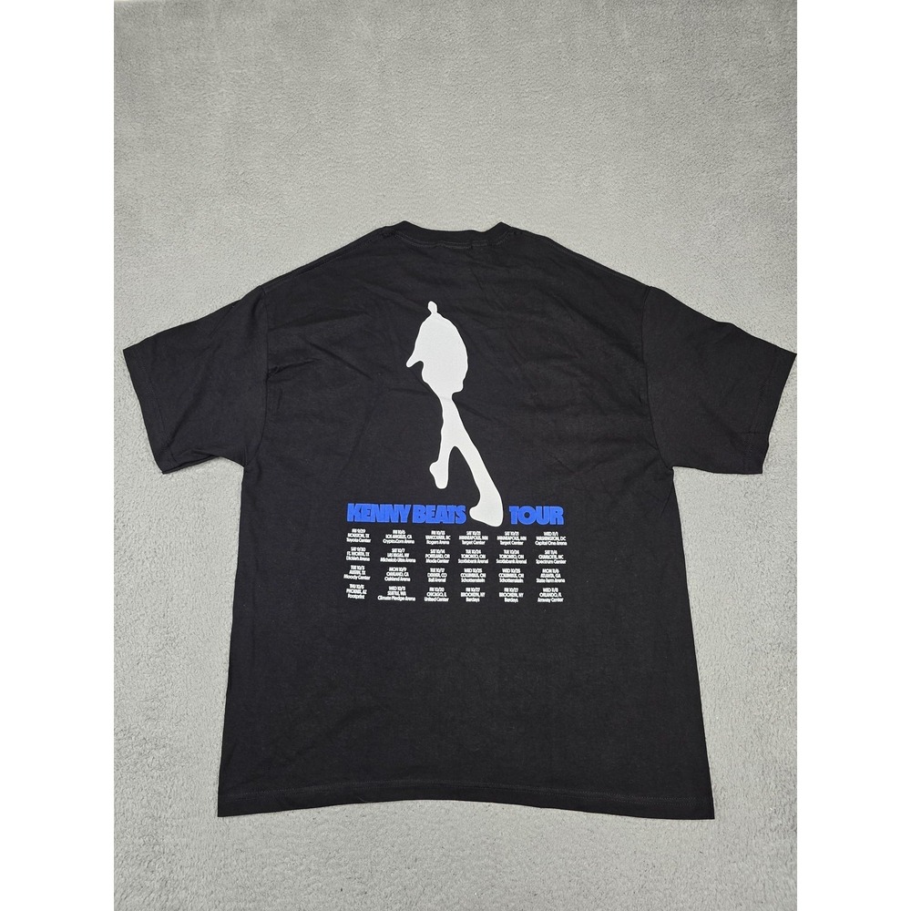 Kenny Beats Shirt Mens XL Black American Apparel Tour Graphic Music‎ Tee New